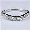 Image 1 : ANTIQUE WHITEGOLD DIAMOND WEDDING BAND! #1201481