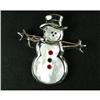 Image 1 : STERLING SILVER SNOWMAN PIN #1201509