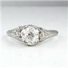 Image 1 : ANTIQUE ENGAGEMENT RING EUROPEAN CUT DIAMOND #1201513