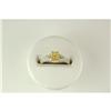 Image 1 : PLATINUM RING CANARY  YELLOW DIAMOND 1.02 CTS! #1201529