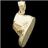 Image 1 : 14K SOLID GOLD BABY SHOE PENDANT #1201547