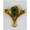 Image 1 :  ANTIQUE ART NOUVEAU JADE PENDANT c1900 #1201627