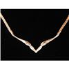 Image 1 : 14k Gold NECKLACE 14 DIAMONDS! #1201651