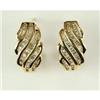Image 1 : 18K GOLD  EARRINGS   DIAMONDS .90 CARATS!  #1201687