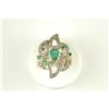 Image 1 :  ANTIQUE GOLD RING EMERALDS ROSE CUT DIAMONDS #1201698