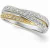 Image 1 : 14K DIAMOND WEDDING BAND ROLLING RINGS #1201701