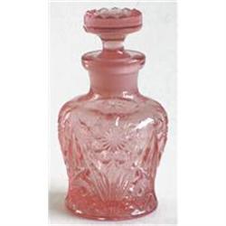 Rose Rose Pink Pressed Glass Perfume or Lotion #1211405