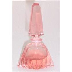 Aureole Pink Depression Glass Perfume Bottle #1211409