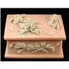 Image 1 : Incolay Pink Stone Trinket  Box w Flowers #1211763