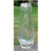Image 1 : Crystal Swedish Tall Vase Orrefors etched Flowe#1220566