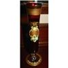 Image 1 : Bohemian Gilded Ruby Art Glass Vase #1220624