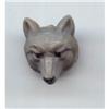 Image 1 : Grey Wolf Head Plastic Button #1220633