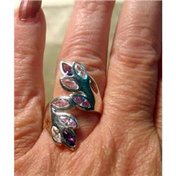 Sterling Silver Semi Precious Gem Stone Ring #1220636