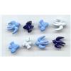 Image 1 : 8 Plastic Bluebird and Swallow Buttons #1220653