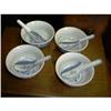 Image 1 : Set of 4 Oriental Bowls with Spoons and #1220729