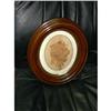 Image 1 : Old Round Wooden Frame with Hand Made Flower #1220965