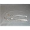 Image 1 : Beautiful Pair Crystal Spoon and Fork Set. #1220985