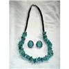 Image 1 : Turquoise necklace and earrings #1221069
