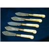Image 1 : Five Beautiful little Fruit Knives with Pearl #1221077