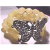 Image 1 : Vintage Lucite Butterfly Silvertone Bracelet #1221300