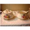 Image 1 : HOMER LAUGHLIN CREAMER/SUGAR WITH LID.. #1221337