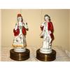 Image 1 : ANTIQUE  FIGURINES MAN/WOMAN ON METAL BASE #1221363