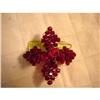 Image 1 : AWESOME..RED BEADED BROOCH W/LUCITE #1221382