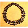 Image 1 : Quadruple Stranded Jet Glass Bead Necklace #1221446