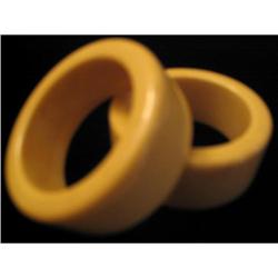 Round Pale Yellow Bakelite Napkin Rings #1221512