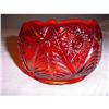 Image 1 : Fenton ruby red rose bowl #1221537