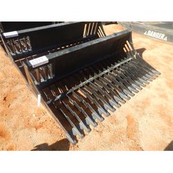 72" ROCK BUCKET Skid Steer Attachment