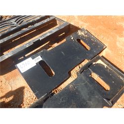 SOLID BACK WELD ATTACH PLATE Skid Steer Attachment