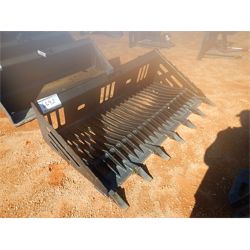 72" ROCK BUCKET W/ TEETH Skid Steer Attachment
