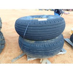 Tire (2) 16.00-24DT W/RIMS (B-8)