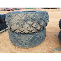 Tire (2) 24.5-32 W/RIM (B-8)
