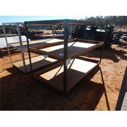 4' X 8' ANGLE IRON STORAGE RACK  Miscellaneous