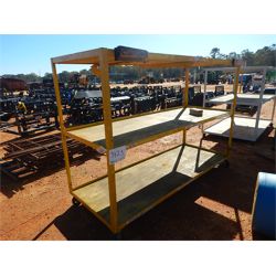 3' x 8' ANGLE IRON STORAGE RACK  Miscellaneous