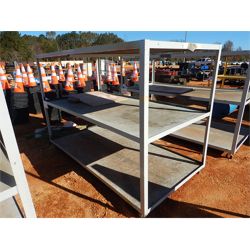 4' x 8' ANGLE IRON STORAGE RACK  Miscellaneous