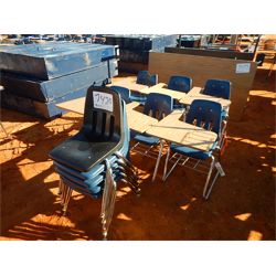 SCHOOL DESK & STACKABLE CHAIRS  Miscellaneous