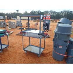(2) metal rolling carts (B-9)