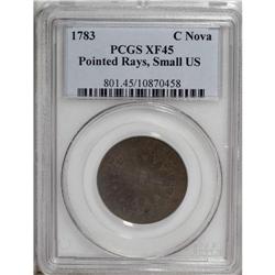 1783 COPPER Nova Constellatio Copper, Pointed Rays, Sm 