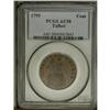 1795 1C Talbot Allum & Lee Cent AU58 PCGS. The rich br 
