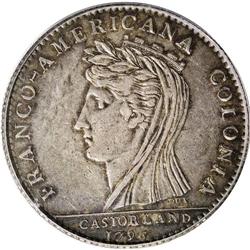 1796 MEDAL Castorland Medal, Silver AU50 PCGS. Breen-1 