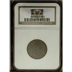 1805 1/2 C Small 5, No Stems MS61 Brown NGC. B-1, C-1, 