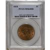 Image 1 : 1818 1C MS64 Red and Brown PCGS. N-10, R.1. Die State 