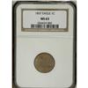Image 1 : 1857 1C MS63 NGC. FS-002. Snow-4. Die State B. This we 