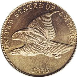 1856 1C PR65 PCGS. Snow-9. A beautiful Gem of this Ame 