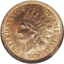 1872 1C MS66 Red and Brown NGC. The 1872 is a well kno 