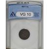 Image 1 : 1877 1C VG10 ANACS. A heavily worn but appealing mediu 