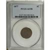 Image 3 : 1877 1C AU58 PCGS. Pleasing medium brown surfaces with 